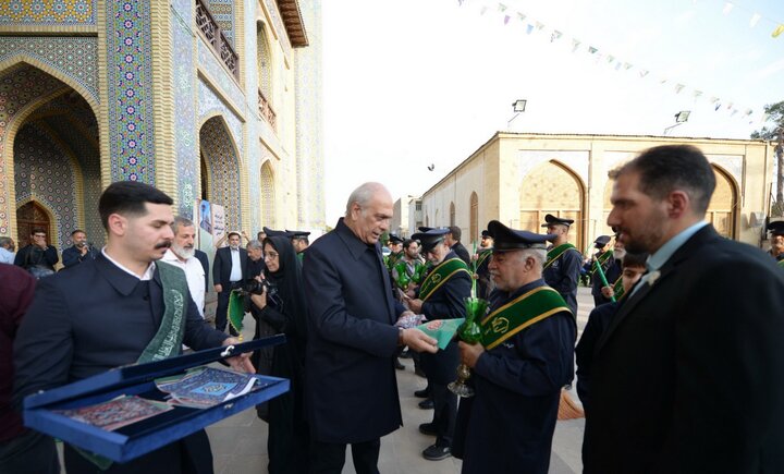 تصاویر/ سنگ مزار جدید حضرت عبدالعظیم حسنی(ع)