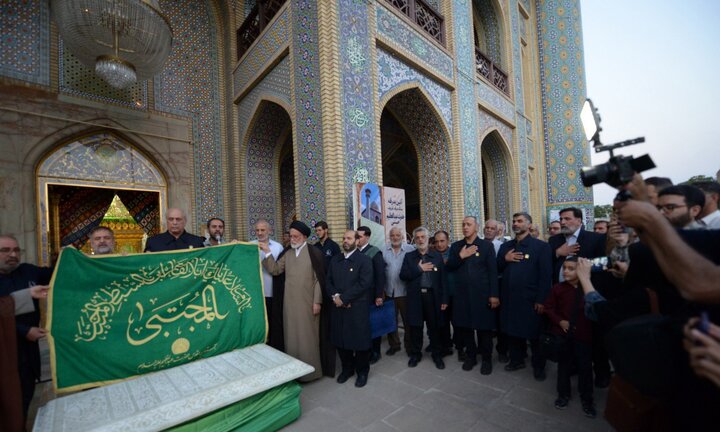 تصاویر/ سنگ مزار جدید حضرت عبدالعظیم حسنی(ع)