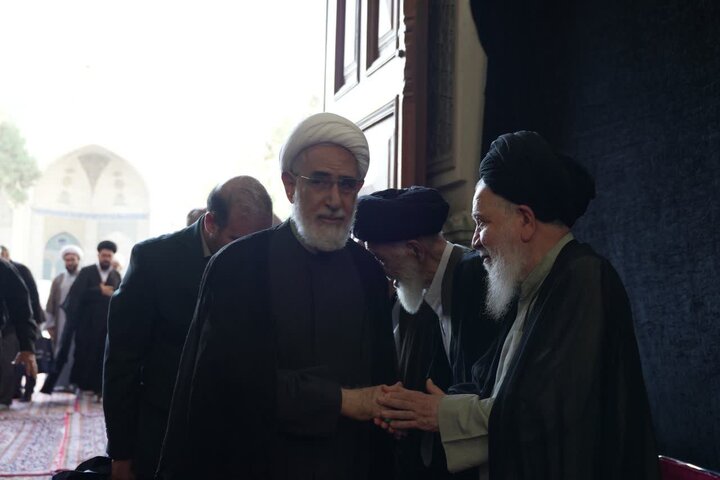 تصاویر/ مراسم بزرگداشت آیت الله العظمی شبیری زنجانی در مدرسه عالی شهید مطهری