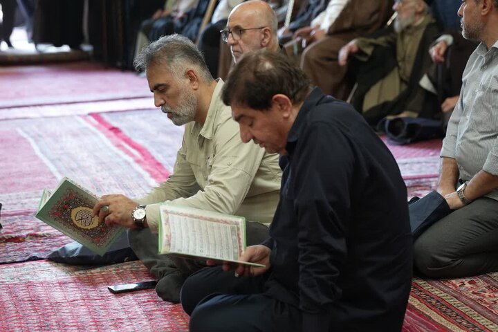 تصاویر/ مراسم بزرگداشت آیت الله العظمی شبیری زنجانی در مدرسه عالی شهید مطهری