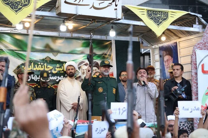 برگزاری رزمایش «جان‌فدایان ولایت» در شهرستان بهار
