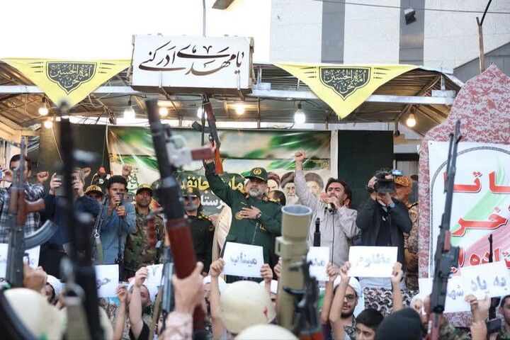 برگزاری رزمایش «جان‌فدایان ولایت» در شهرستان بهار