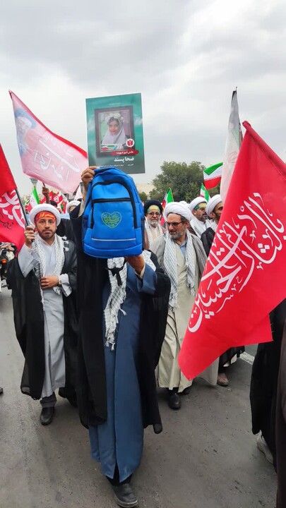 تصاویر |حضورمقتدارنه روحانیون نهادهای حوزوی اصفهان در رزمایش جانفدا