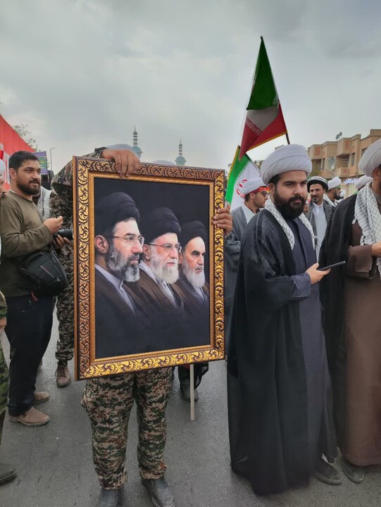 تصاویر |حضورمقتدارنه روحانیون نهادهای حوزوی اصفهان در رزمایش جانفدا