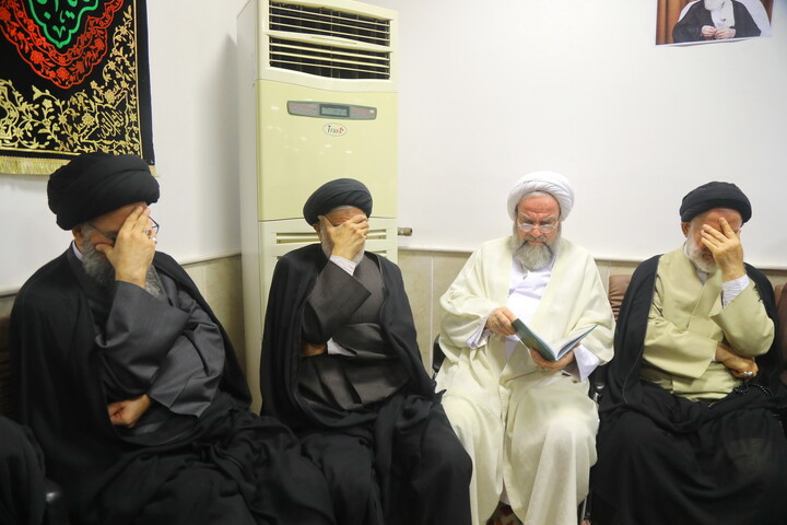 تصاویر/ مراسم بزرگداشت آیت الله العظمی شبیری زنجانی توسط آیت الله العظمی جوادی آملی