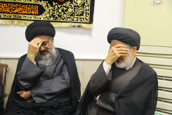 تصاویر/ مراسم بزرگداشت آیت الله العظمی شبیری زنجانی توسط آیت الله العظمی جوادی آملی