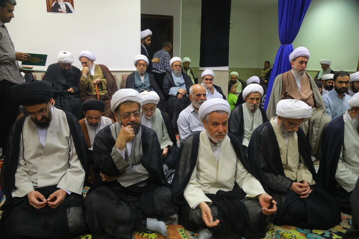تصاویر/ مراسم بزرگداشت آیت الله العظمی شبیری زنجانی توسط آیت الله العظمی جوادی آملی