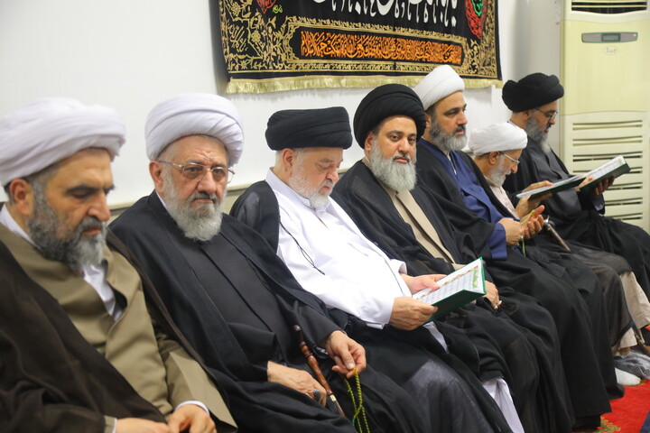 تصاویر/ مراسم بزرگداشت آیت الله العظمی شبیری زنجانی توسط آیت الله العظمی جوادی آملی