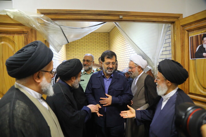 تصاویر/ مراسم بزرگداشت آیت الله العظمی شبیری زنجانی توسط آیت الله العظمی جوادی آملی