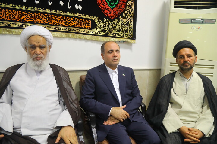 تصاویر/ مراسم بزرگداشت آیت الله العظمی شبیری زنجانی توسط آیت الله العظمی جوادی آملی