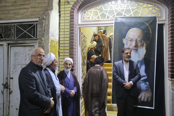 تصاویر/ مراسم بزرگداشت آیت الله العظمی شبیری زنجانی توسط آیت الله العظمی جوادی آملی