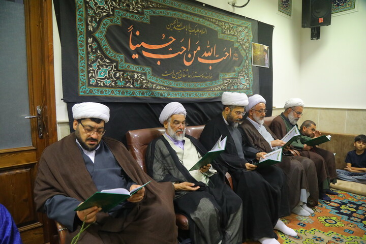 تصاویر/ مراسم بزرگداشت آیت الله العظمی شبیری زنجانی توسط آیت الله العظمی جوادی آملی