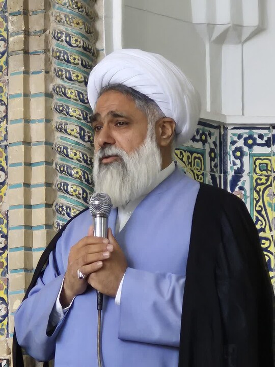 تصاویر/ روایتگری روحانیون جانباز در میان طلاب مدرسه علمیه ابراهیمیه
