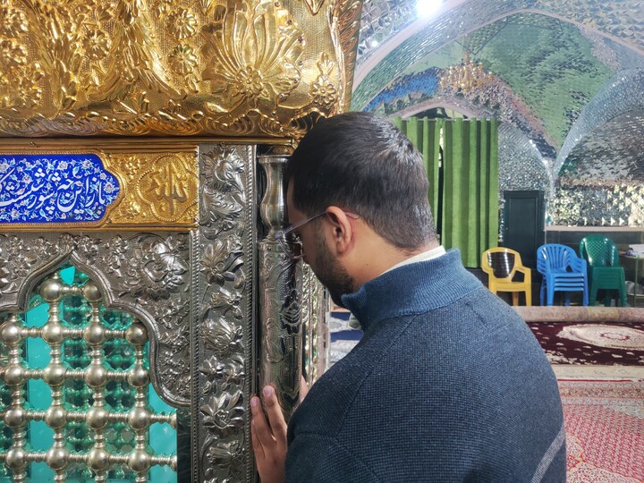 تصاویر/ روایتگری روحانیون جانباز در میان طلاب مدرسه علمیه محمودیه در گلزار شهدای بین المللی کرمان