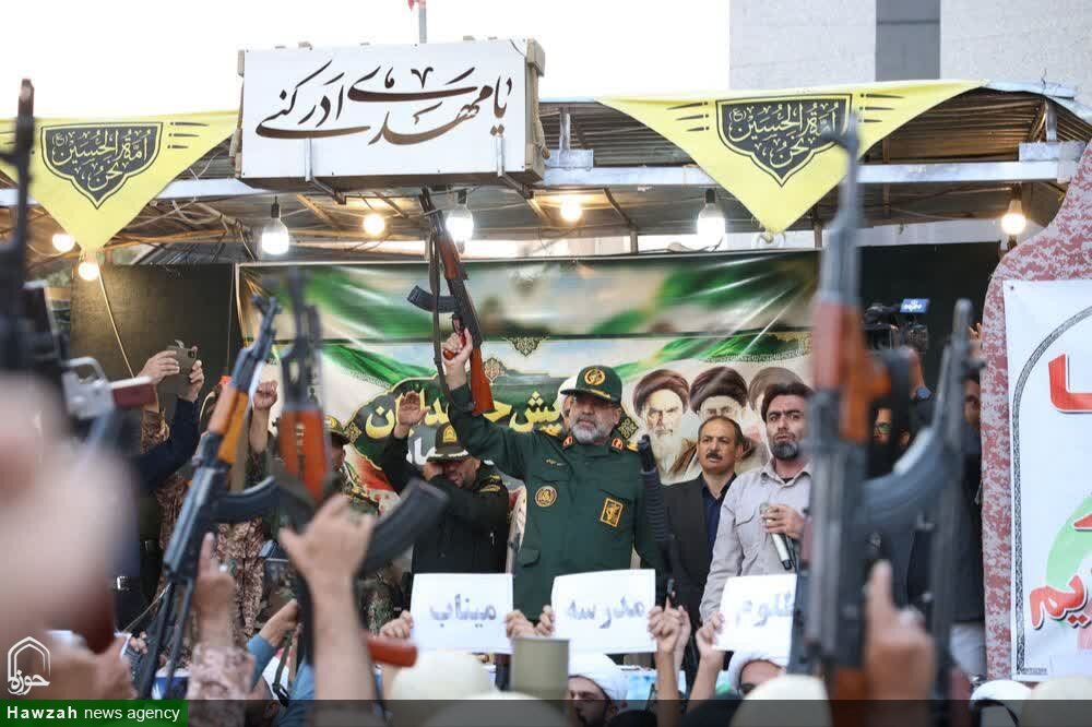 تصاویر / برگزاری رزمایش «جان‌فدایان ولایت» در شهرستان بهار