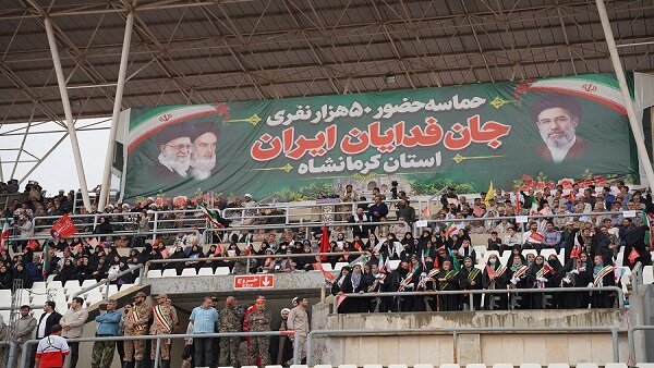رزمایش ۵۰ هزار نفری «جان‌فدایان ایران» در کرمانشاه برگزار شد+تصاویر
