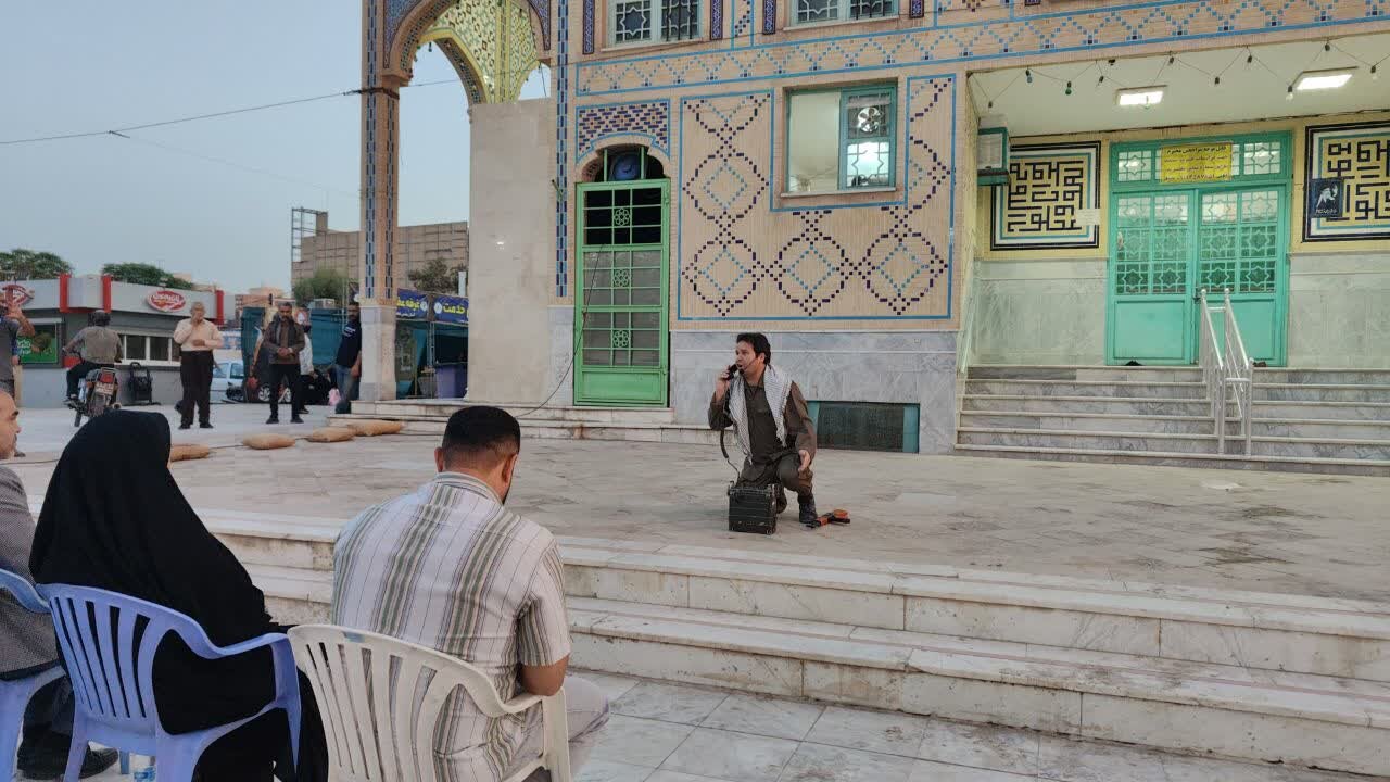 نمایش خیابانی «فراموش‌نشدنی» در آستان مقدس امامزادگان ابراهیم و محمد(ع)