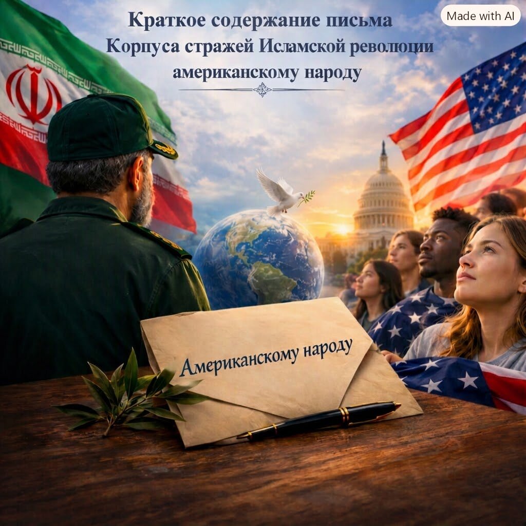 Краткое содержание письма Корпуса стражей Исламской революции американскому народу