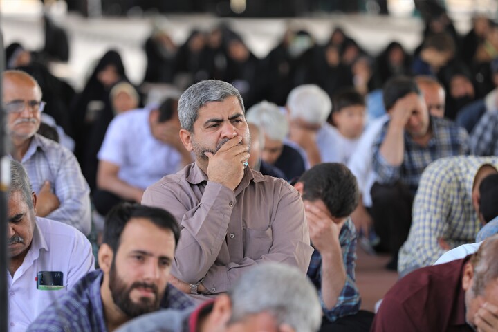 تصاویر/ برگزاری دعای ندبه در گلزار شهدای خلدبرین یزد