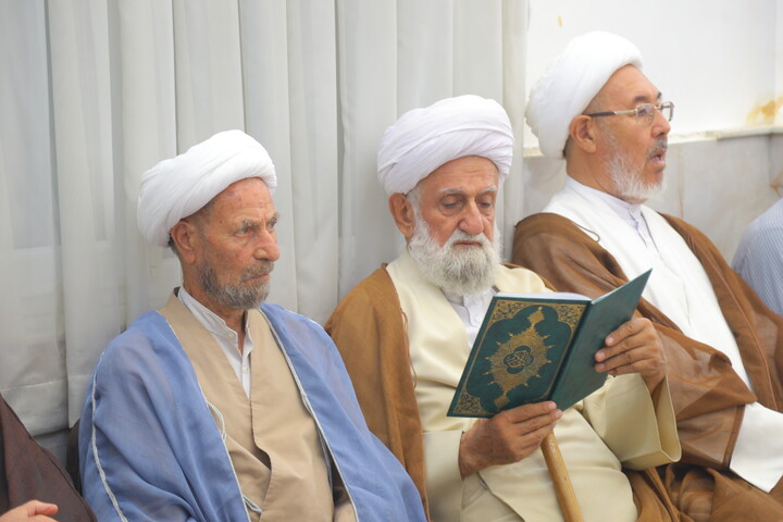 تصاویر/ مراسم بزرگداشت آیت الله العظمی شبیری زنجانی توسط آیت الله العظمی نوری همدانی
