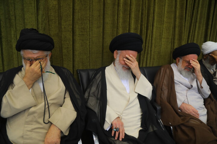 تصاویر/ مراسم بزرگداشت آیت الله العظمی شبیری زنجانی توسط آیت الله العظمی نوری همدانی