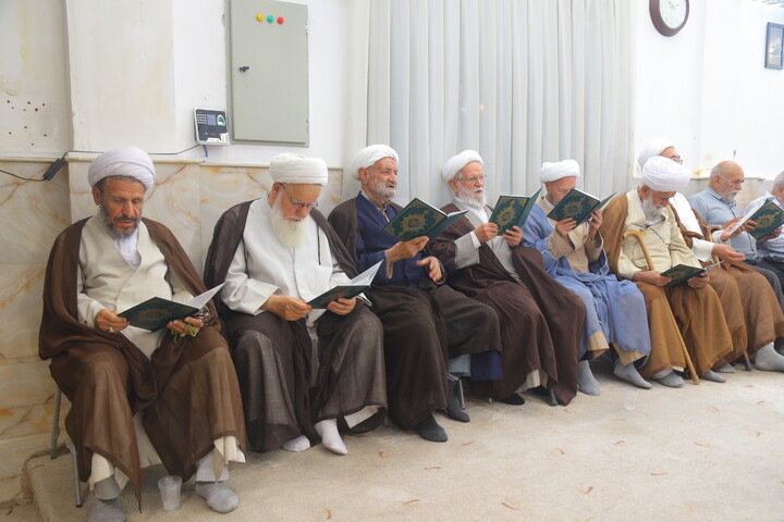 تصاویر/ مراسم بزرگداشت آیت الله العظمی شبیری زنجانی توسط آیت الله العظمی نوری همدانی