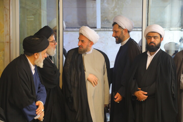 تصاویر/ مراسم بزرگداشت آیت الله العظمی شبیری زنجانی توسط آیت الله العظمی نوری همدانی
