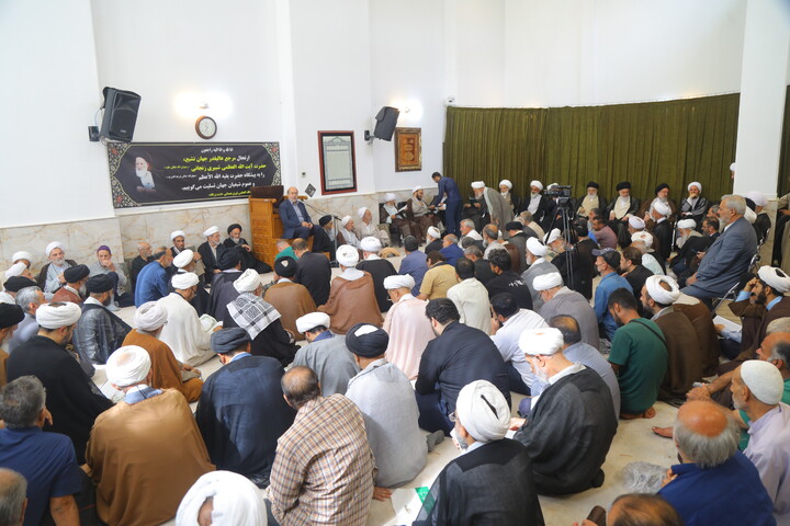 تصاویر/ مراسم بزرگداشت آیت الله العظمی شبیری زنجانی توسط آیت الله العظمی نوری همدانی