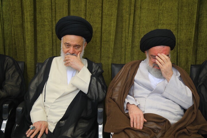 تصاویر/ مراسم بزرگداشت آیت الله العظمی شبیری زنجانی توسط آیت الله العظمی نوری همدانی