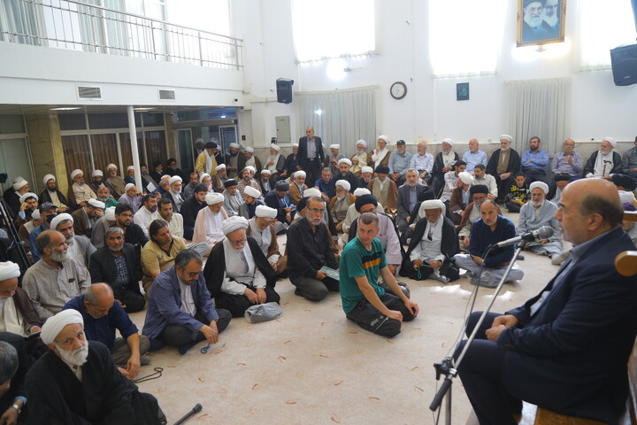 تصاویر/ مراسم بزرگداشت آیت الله العظمی شبیری زنجانی توسط آیت الله العظمی نوری همدانی