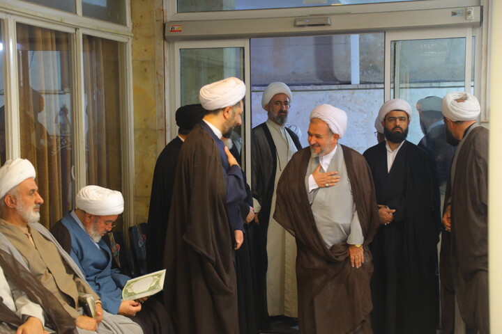 تصاویر/ مراسم بزرگداشت آیت الله العظمی شبیری زنجانی توسط آیت الله العظمی نوری همدانی
