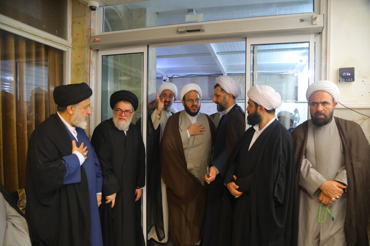 تصاویر/ مراسم بزرگداشت آیت الله العظمی شبیری زنجانی توسط آیت الله العظمی نوری همدانی