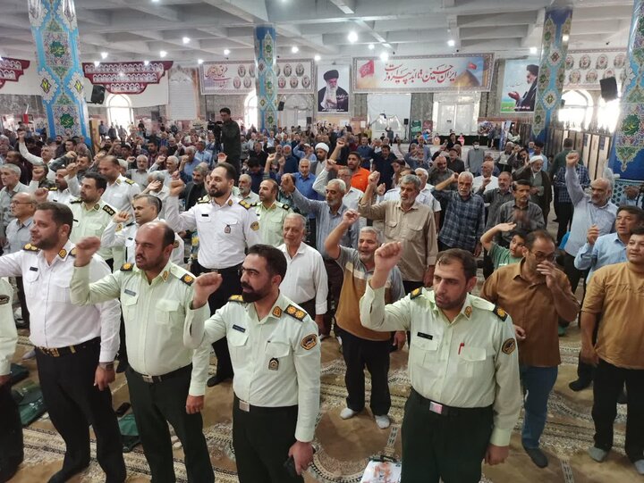 تصاویر/ نمازعبادی سیاسی جمعه کاشان