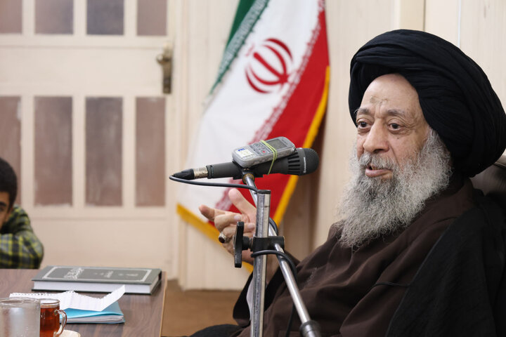 تصاویر/ برگزاری درس اخلاق هفتگی آیت الله موسوی جزایری در اهواز