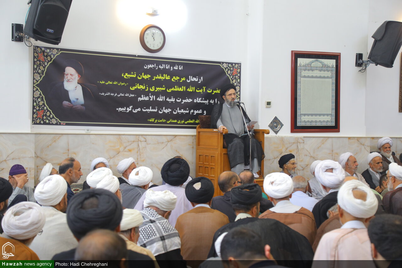 بزرگداشت آیتالله شبیری زنجانی از طرف آیتالله العظمی نوریهمدانی/ فقیهی که جامع علم، تواضع و خدمت به مردم بود.