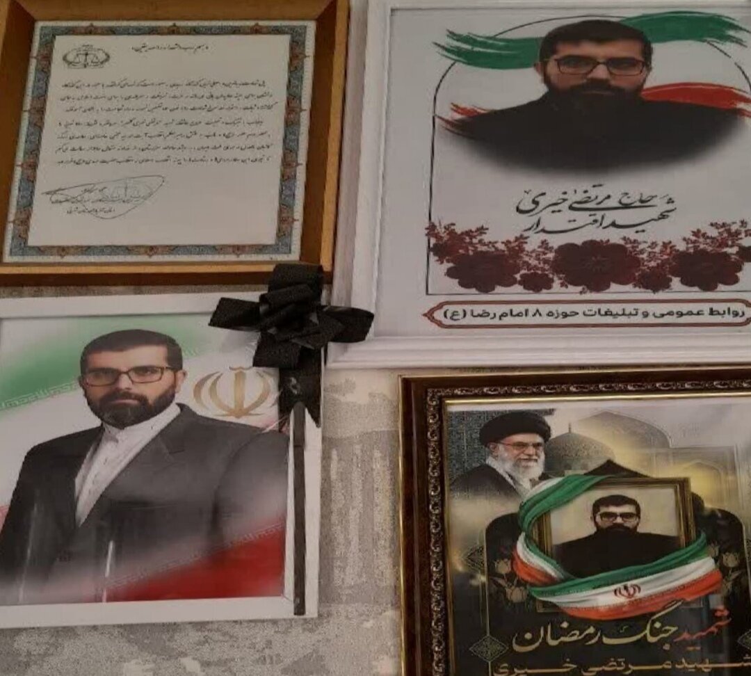 دیدار خادمان رضوی با خانواده شهید خیری در تبریز