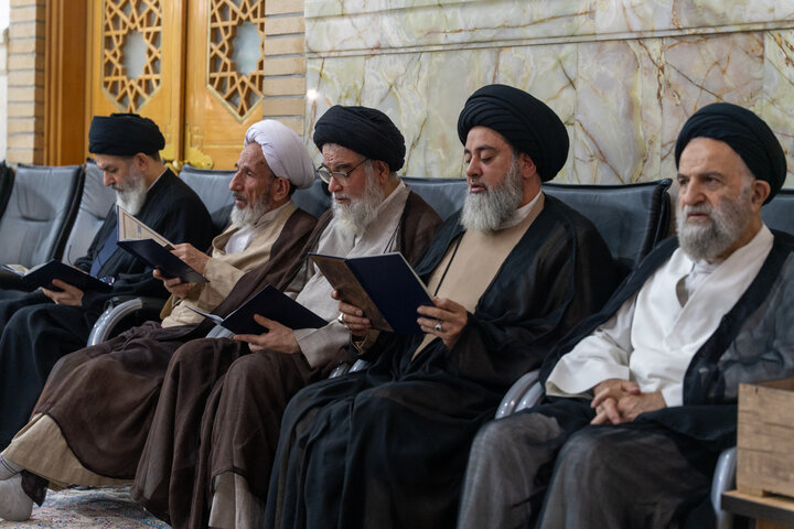 مراسم با شکوه بزرگداشت مجاهد کبیر شهید سید حسن نصرالله در حرم بانوی کرامت