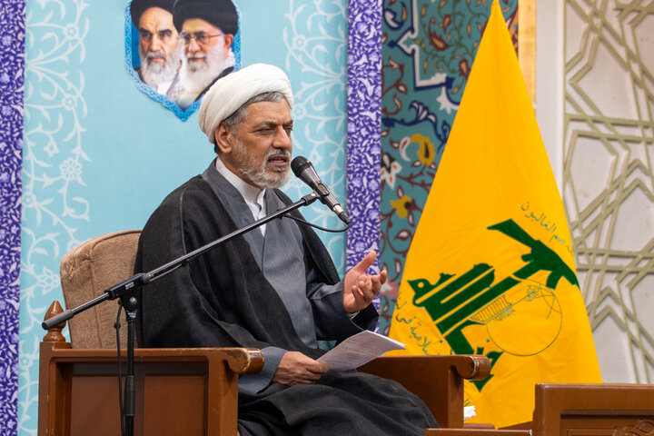 مراسم با شکوه بزرگداشت مجاهد کبیر شهید سید حسن نصرالله در حرم بانوی کرامت