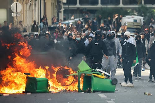 France in flames amid school protests: 2,000 arrested as hundreds of schools shut down
