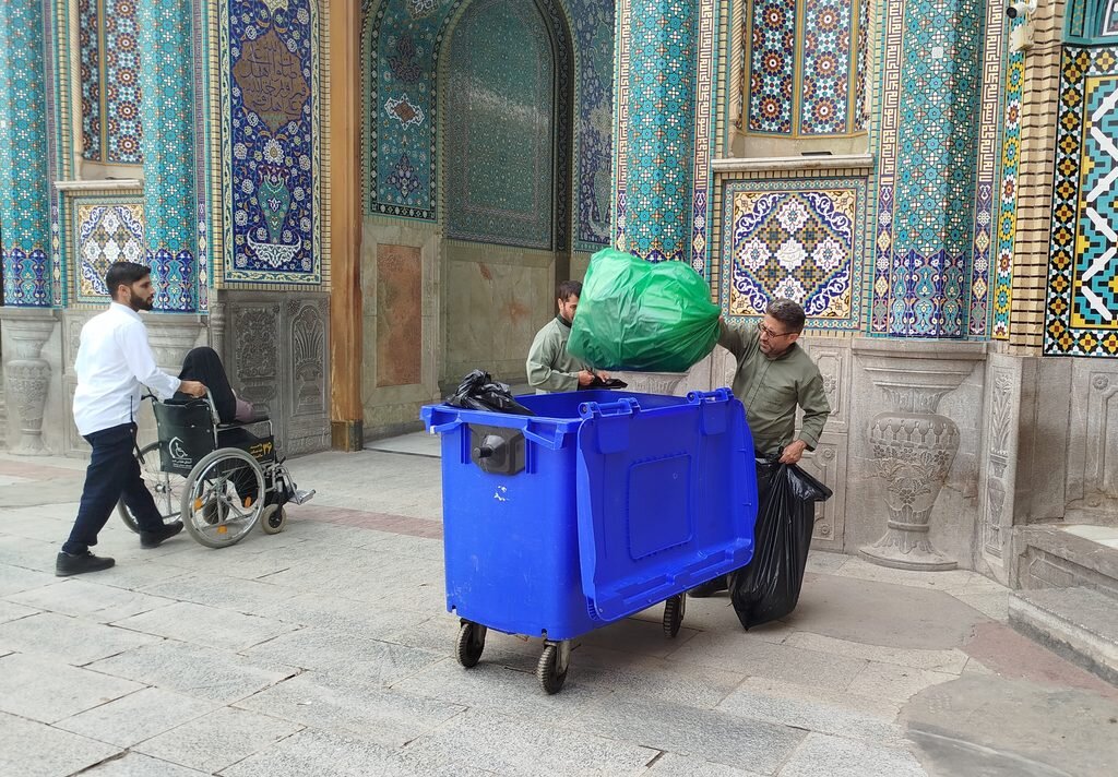 جانمایی شوتینگ پسماند حرم بانوی کرامت در بلوار شهید سلیمانی قم