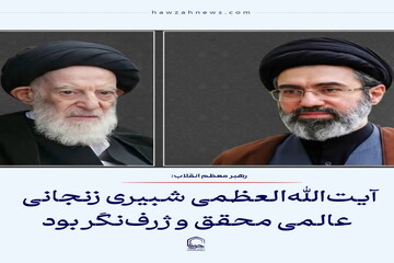 عکس نوشت| آیت‌الله‌العظمی شبیری زنجانی عالمی محقق و ژرف‌نگر بود