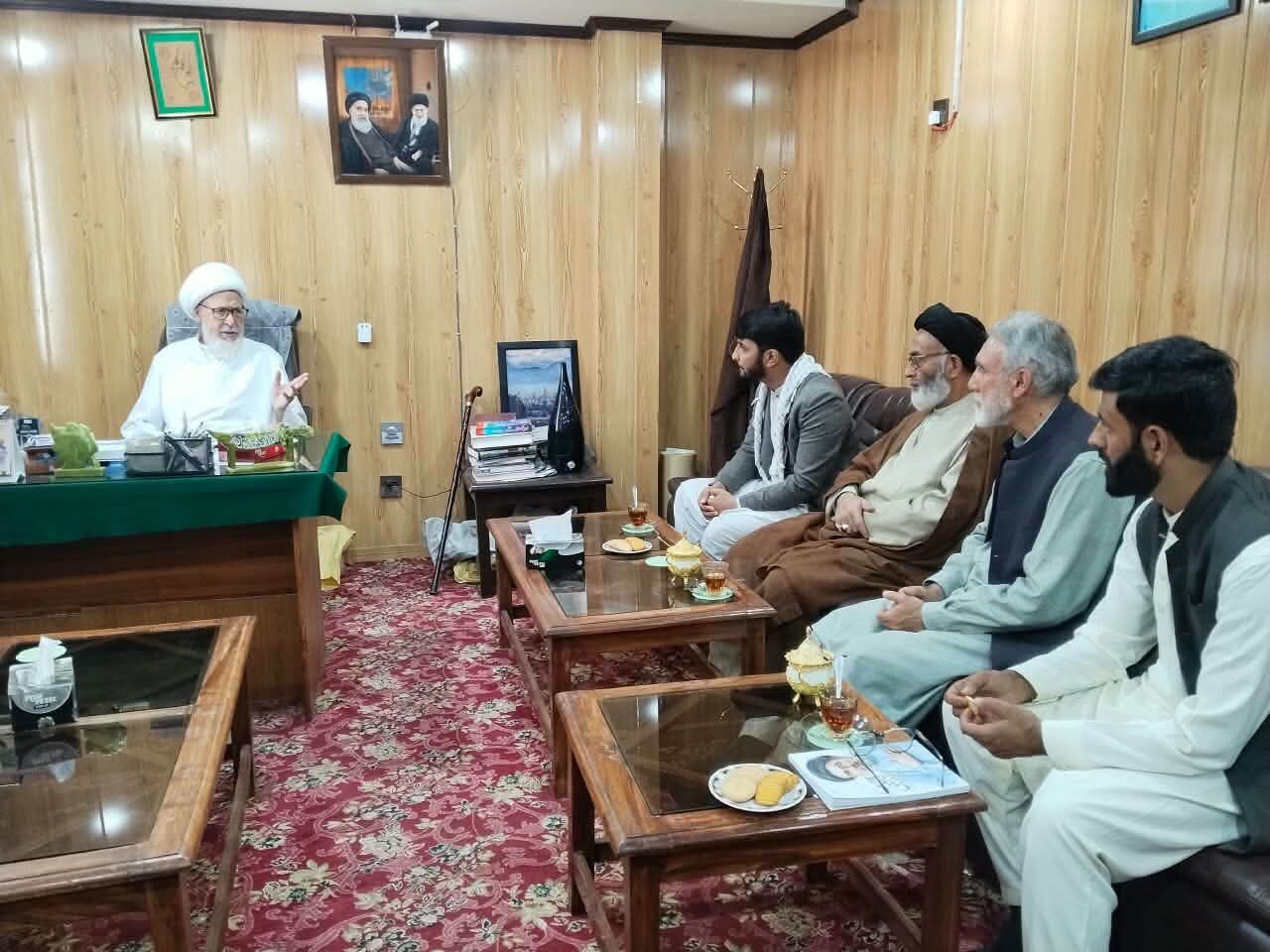 سکردو؛ آئی ایس او پاکستان کے مرکزی صدر کی امام جمعہ سکردو اور صدرِ انجمنِ امامیہ بلتستان سے ملاقات