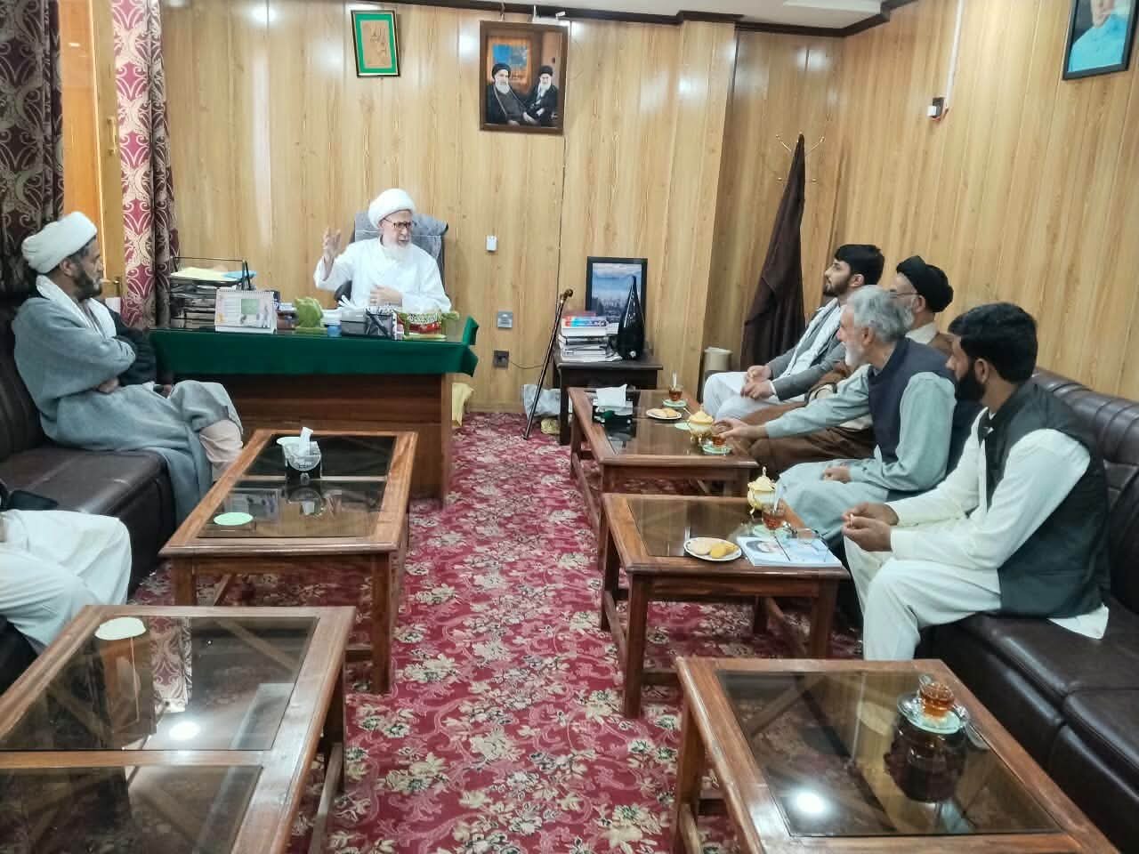 سکردو؛ آئی ایس او پاکستان کے مرکزی صدر کی امام جمعہ سکردو اور صدرِ انجمنِ امامیہ بلتستان سے ملاقات