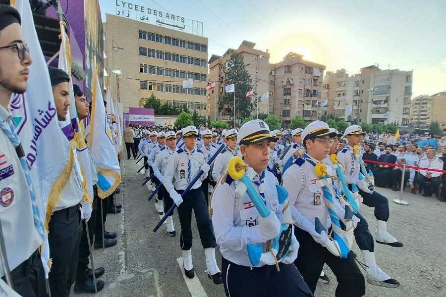 گردهمایی 17 هزار نفری جوانان کشافه المهدی(عج) همراه با ندای انا علی العهد+ عکس