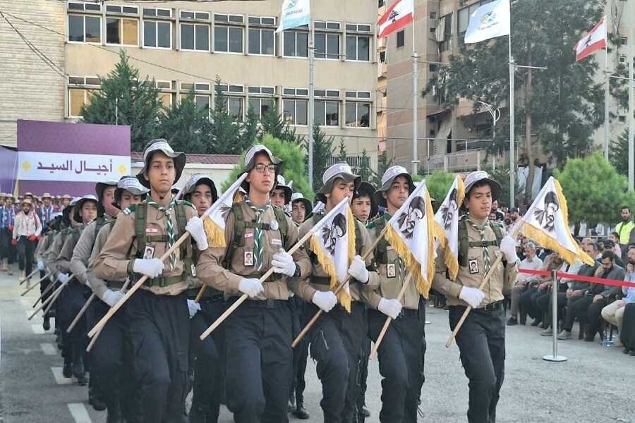 17 000 jeunes scouts de l’Imam al-Mahdi réunis à Beyrouth : un défilé en hommage aux martyrs de Minab