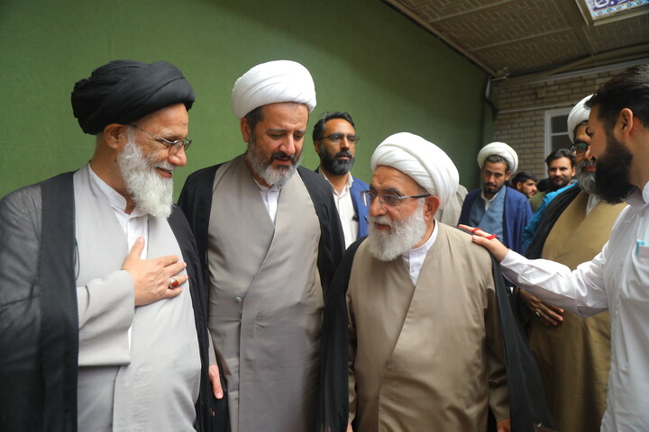 تصاویر/ جلسه افتتاحیه طرح های مدرسه علمیه آیت الله العظمی بروجردی (قدس سرّه) _ (مدرسه خان)