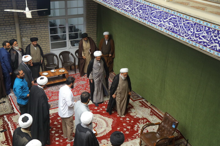 تصاویر/ جلسه افتتاحیه طرح های مدرسه علمیه آیت الله العظمی بروجردی (قدس سرّه) _ (مدرسه خان)