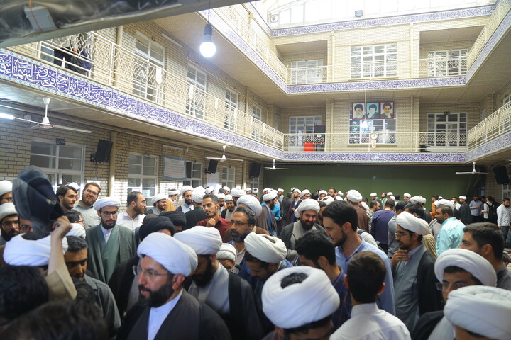 تصاویر/ جلسه افتتاحیه طرح های مدرسه علمیه آیت الله العظمی بروجردی (قدس سرّه) _ (مدرسه خان)