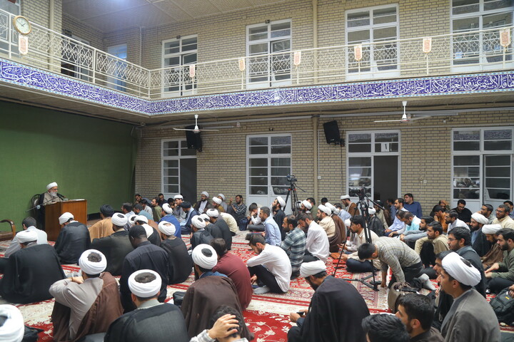 تصاویر/ جلسه افتتاحیه طرح های مدرسه علمیه آیت الله العظمی بروجردی (قدس سرّه) _ (مدرسه خان)