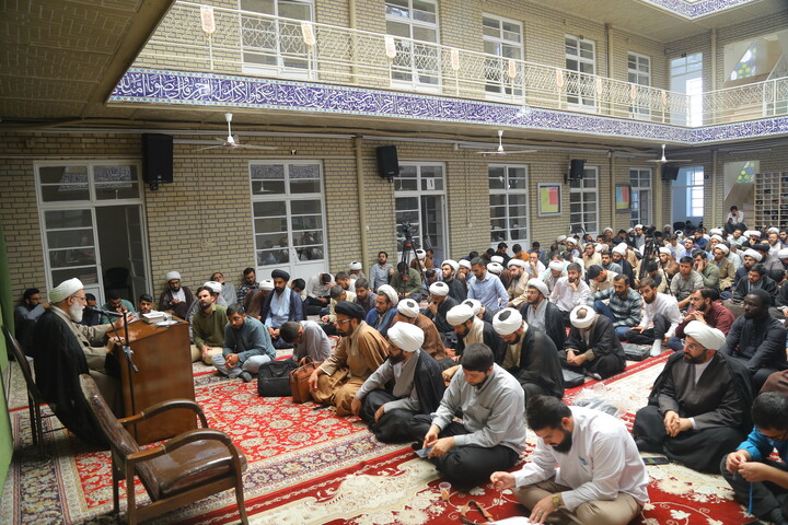 تصاویر/ جلسه افتتاحیه طرح های مدرسه علمیه آیت الله العظمی بروجردی (قدس سرّه) _ (مدرسه خان)